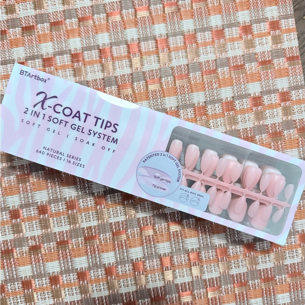 Pink X-Coat Tips 2-in-1 Soft Gel System